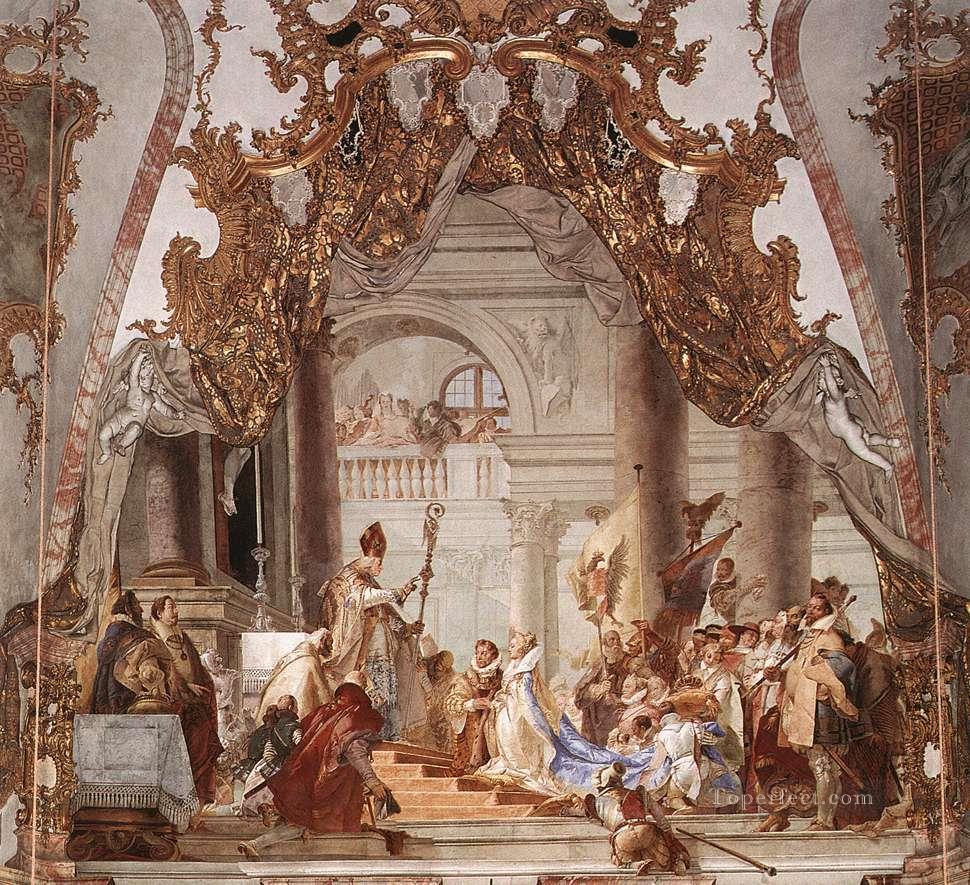 Wurzburg The Marriage of the Emperor Frederick Barbarossa to Beatrice of Burgundy Giovanni Battista Tiepolo Oil Paintings